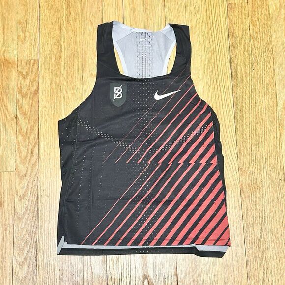 Nike Dri-FIT ADV Men’s Size S Bowerman Black Red Running Racing Singlet - Picture 2 of 5